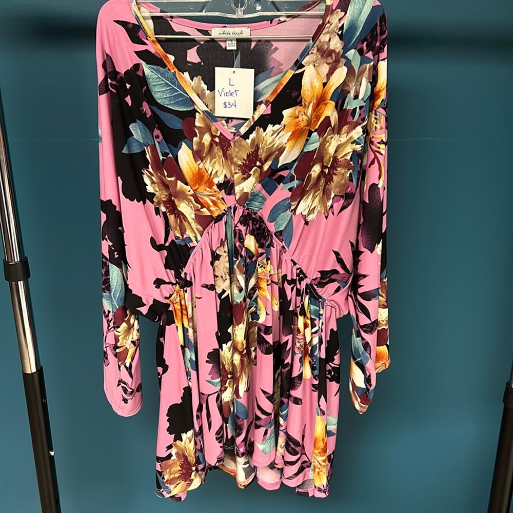 BRAND NEW White Birch Dallman Sleeve Top
